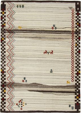 Indo Teppich Handgeknüpfter Gabbeh 240 cm x 170 cm Nr : 59-18 (Gr. 240 x 170 cm)