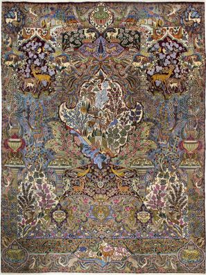 Original Perserteppich Kashmar 394 x 294 cm Nr 227 Garteneden Design Oriental