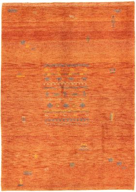 Indo Teppich Handgeknüpfter Gabbeh 197 cm x 136 cm Nr : 2596-27 (Gr. 197 x 136 cm)