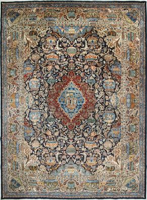 Teppich Handgeknüpft Kashmar Orientteppich 411 x 307 cm Perserteppich Nr : 213