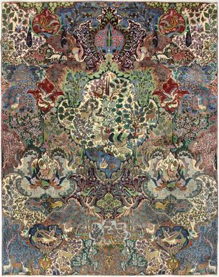 Original Perserteppich Kashmar 388 x 305 cm Nr 2 Garteneden Design Oriental