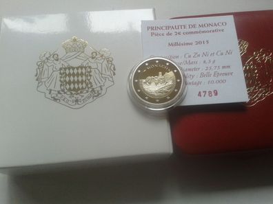 2 euro 2015 PP Monaco Bau des Schlosses Felsen Burg de la forteresse