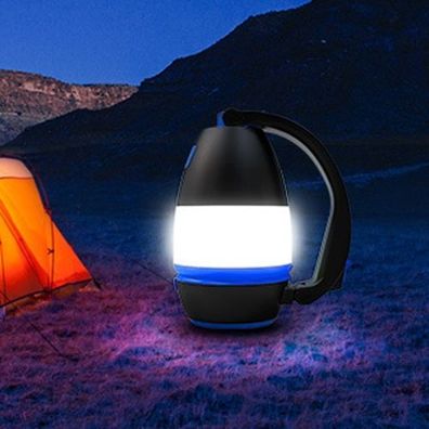 L001 5W USB wiederaufladbare tragbare LED-Campingleuchte mit Powerbank-Funktion (blau