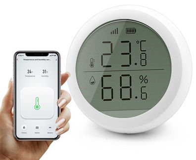 Mini-Thermo-Hygrometer, Digital Zimmerthermometer, Feuchtigkeitssensor