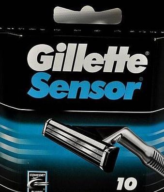 10 Gillette Sensor Rasierklingen 2-schneidig