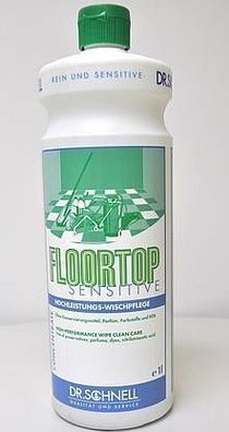 1 l Floortop sensitive, Hochleistungswischpflege, 1 l Flasche