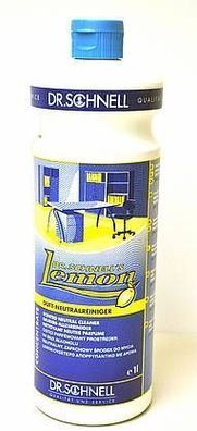 1 l Lemon Neutralreiniger mit Duft für punktuelle Reinigung geeignet, 1 l Flasche