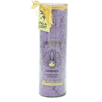 yogabox Chakra Kerze Violett ca. 20 cm