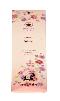 yogabox Indische Räucherstäbchen 100% Natural Bhakti Rose
