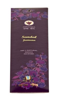 yogabox Indische Räucherstäbchen 100% Natural Sandal Jamuna