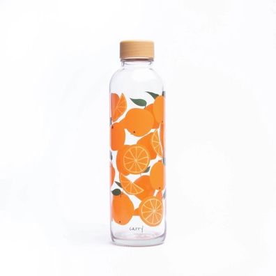 yogabox Glastrinkflasche CARRY 0.7 l JUICY Oranges