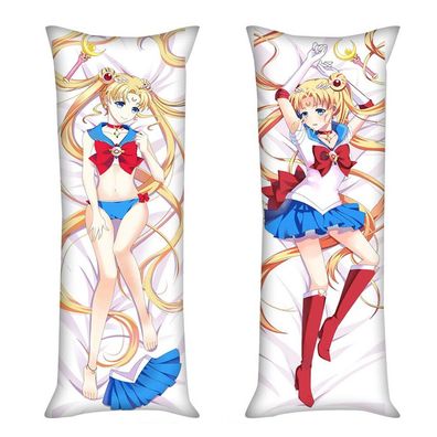 Sailor Moon Long Throw Kissenbezug Doppelseitig Puppe Sofa Kissen Cover Bettwäsche