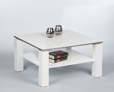 Couchtisch ROMY 75cm Beistelltisch Wohnzimmertisch Tisch in weiß