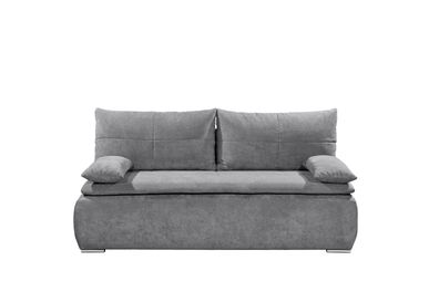 Couch Sofa JANA Schlafcouch Schlafsofa Zweisitzer ausziehbar dunkelgrau 208 cm