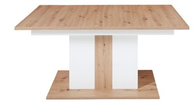 Esstisch "MEDIANA" Esszimmertisch Dinnertisch Küchentisch Tisch Eiche weiß 160-210cm
