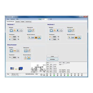 D30 Control Software zur Reglereinstellung 520201500
