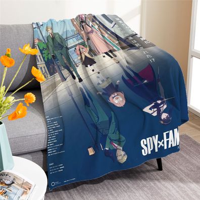 Anime SPY×FAMILY Flannel Fleece Blanket Twilight Yor Anya Bond Nap Decke Sofa Quilt