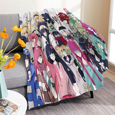 Anime AOTU Flannel Fleece Blanket King Grey Phantom Shitou KALIE Nap Decke Sofa Quilt