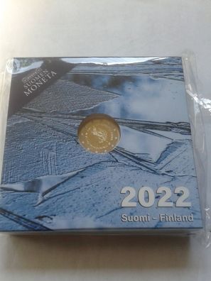 Original 2 euro 2022 PP Finnland Klimaforschung 2 euro 2022 proof Finnland