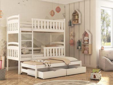 Kinderbett / Hausbett VIKI - Weiß/ Beige/ Grau/ Graphit - verschiedene Größen