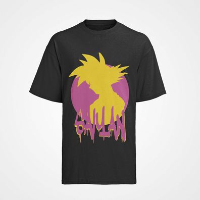 Goku Saiyajin Graffiti -Bio Baumwolle Herren T-Shirt für Dragon Ball Fans