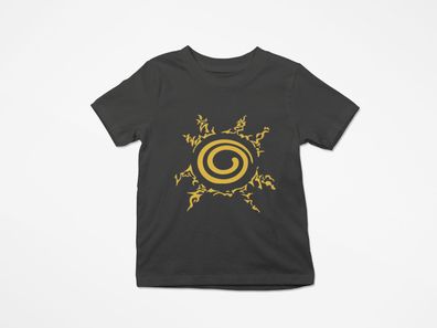 Kinder Bio Baumwolle Unisex T-Shirt für Naruto Fans Minato Siegel anime