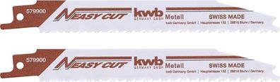 KWB Säbelsägeblatt 153/130 2 Stück für Metallbearbeitung, Bi-Metall Dünne und Di