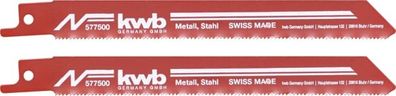 KWB Säbelsägeblatt 153/130 mm für BI-Metall, Stahl, Weichstahl, Bleche, Alu 2Stüc