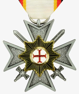Waldeck-Pyrmont, Verdienstkreuz 4. Klasse mit Schwertern Orden Abzeichen WW1