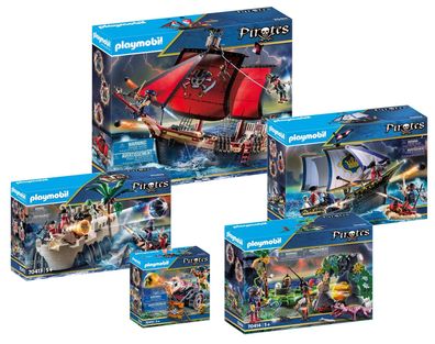 Playmobil 5-teiliges Komplettset Piraten 70411 70412 70413 70414 70415 - neu