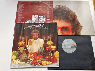 Bernie Paul - All Or Nothing Vinyl LP Germany WITH POSTER
