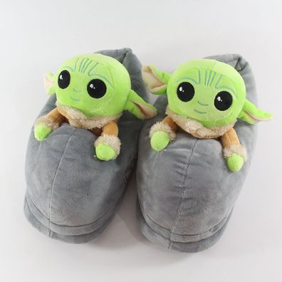 Herren Damen Yoda Baby Star Wars Plüsch Hausschuhe Paare Slippers Größe 35-42