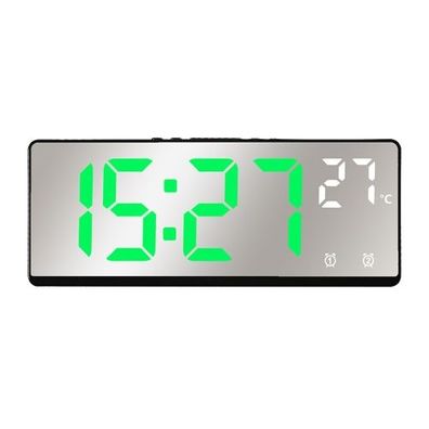 6631 LED-Digitalanzeige, multifunktionale elektronische Uhr, Desktop-Temperaturspiege