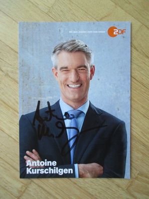 ZDF Fernsehmoderator Antoine Kurschilgen - handsigniertes Autogramm!!!
