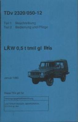 Bedienungsanleitung VW Iltis, TDV 2320 / 050-12, LKW, Oldtimer