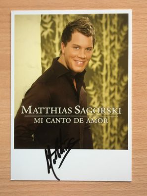 Matthias Sagorski Autogrammkarte orig signiert MUSIK TV #5882