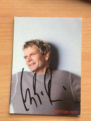 Matthias Reim Autogrammkarte orig signiert MUSIK TV #5871