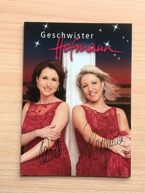 Anita & Alexandra Hofmann Autogrammkarte orig signiert MUSIK TV #5858
