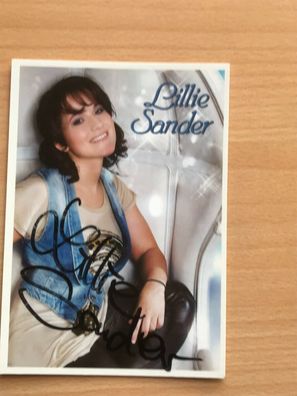 Lillie Sander Autogrammkarte orig signiert MUSIK TV #5867