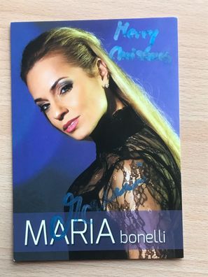 Maria Bonelli Autogrammkarte orig signiert MUSIK TV #5828