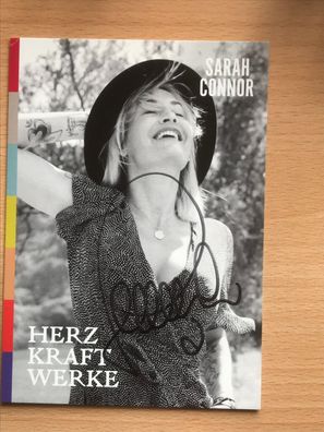 Sarah Connor Rock & Pop Autogrammkarte orig signiert TV Film #5785