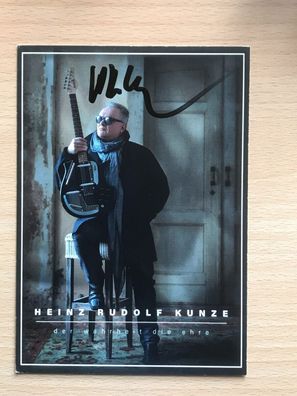 Heinz Rudolf Kunze Rock & Pop Autogrammkarte orig signiert TV Film #5777