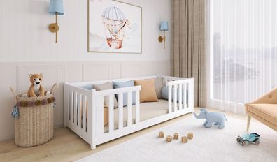 Kinderbett / Einzelbett FEROnew - Weiß / Beige / Grau / Graphit - verschiedene Größen