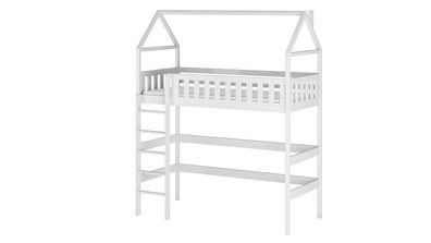Kinderbett / Hausbett OTYLIA - Weiß / Beige / Grau / Graphit - verschiedene Größen