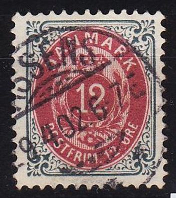 Dänemark Danmark [1875] MiNr 0026 I Y B b ( O/ used )