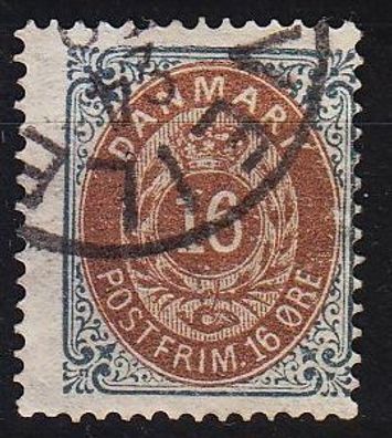 Dänemark Danmark [1875] MiNr 0027 I Y A b ( O/ used )