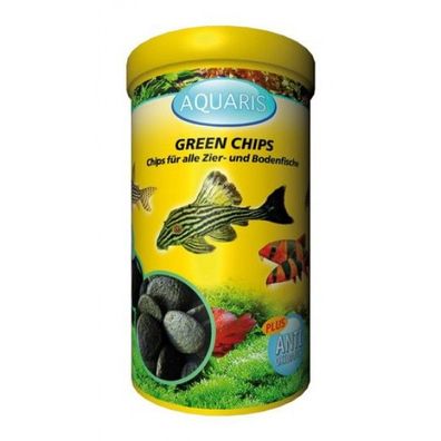 Aquarium Fischfutter für Welse - Aquaris Green Chips - 125g / 250ml