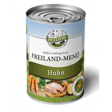 Hundefutter Nass mit Huhn - Freiland-Menü - 400g