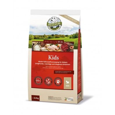 Glutenfrei Hundefutter aus Hühnerfleisch - Premium PUR Kids - 2,5 kg