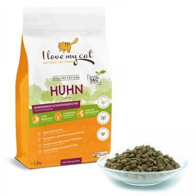 Getreidefreies Katzentrockenfutter mit Huhn - 1,2 kg